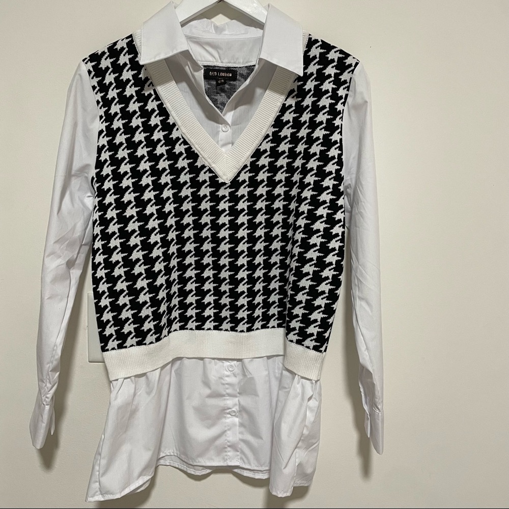 QED LONDO-SWEATSHIRT WITH BUTTON UP EU-S.